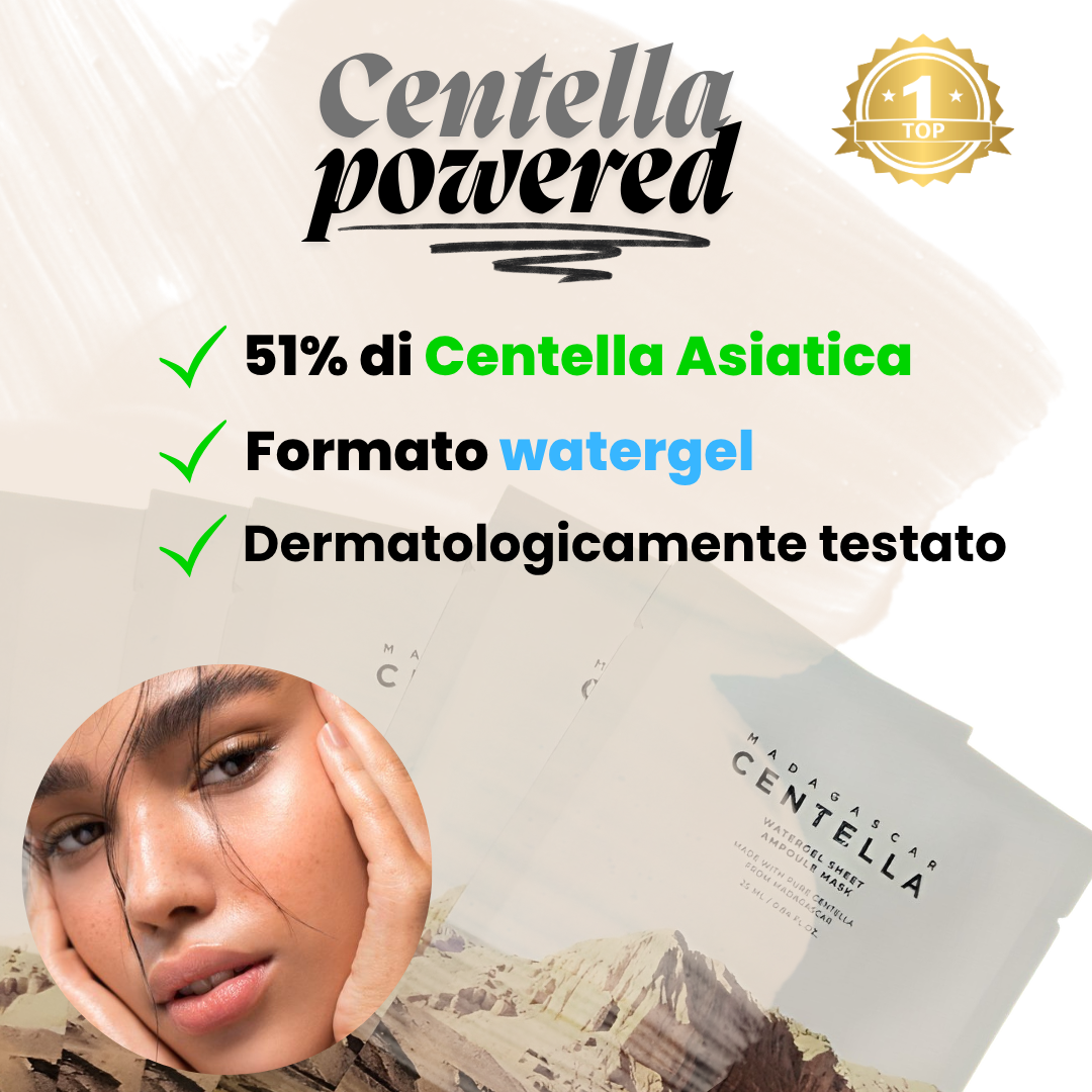 5 pezzi di Maschera Centella Coreana con Siero in OMAGGIO