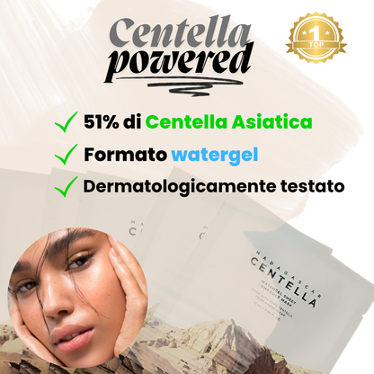 5 pezzi di Maschera Centella Coreana con Siero in OMAGGIO